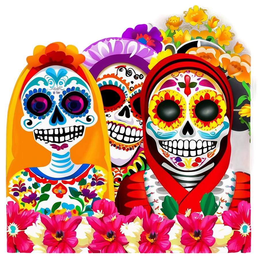 Dia De Los Muertos Commemorative Parades Png 06112024 PNG