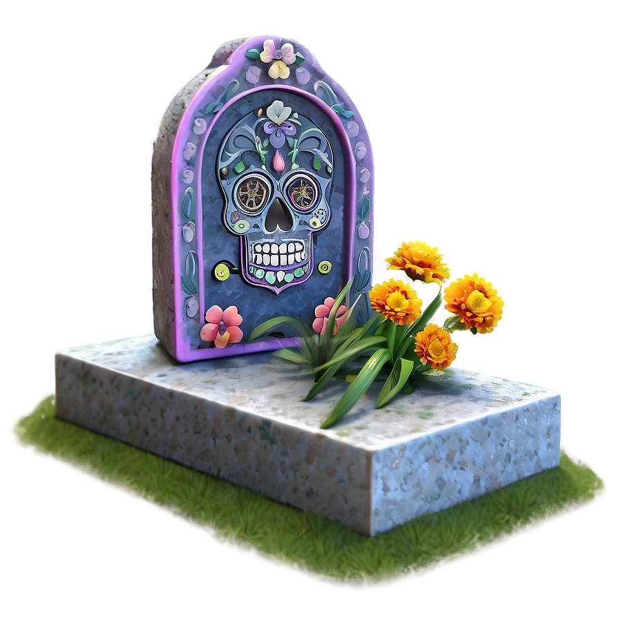 Dia De Los Muertos Decorated Graves Png 1 PNG