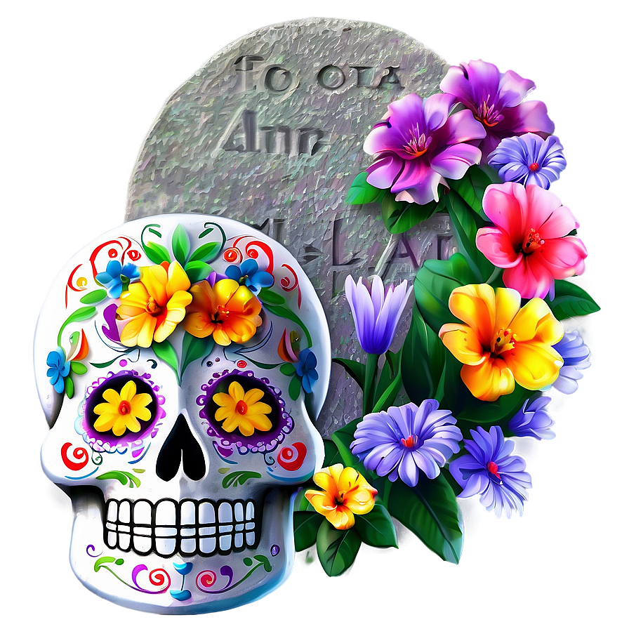 Dia De Los Muertos Decorated Graves Png 55 PNG