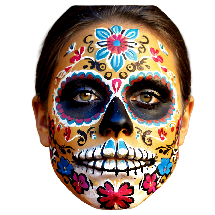 Dia De Los Muertos Face Paint Png Txm43 PNG