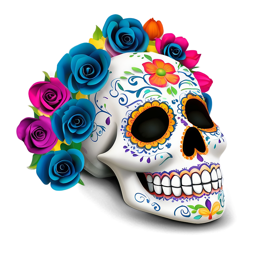 Dia De Los Muertos Floral Arrangements Png Vau PNG