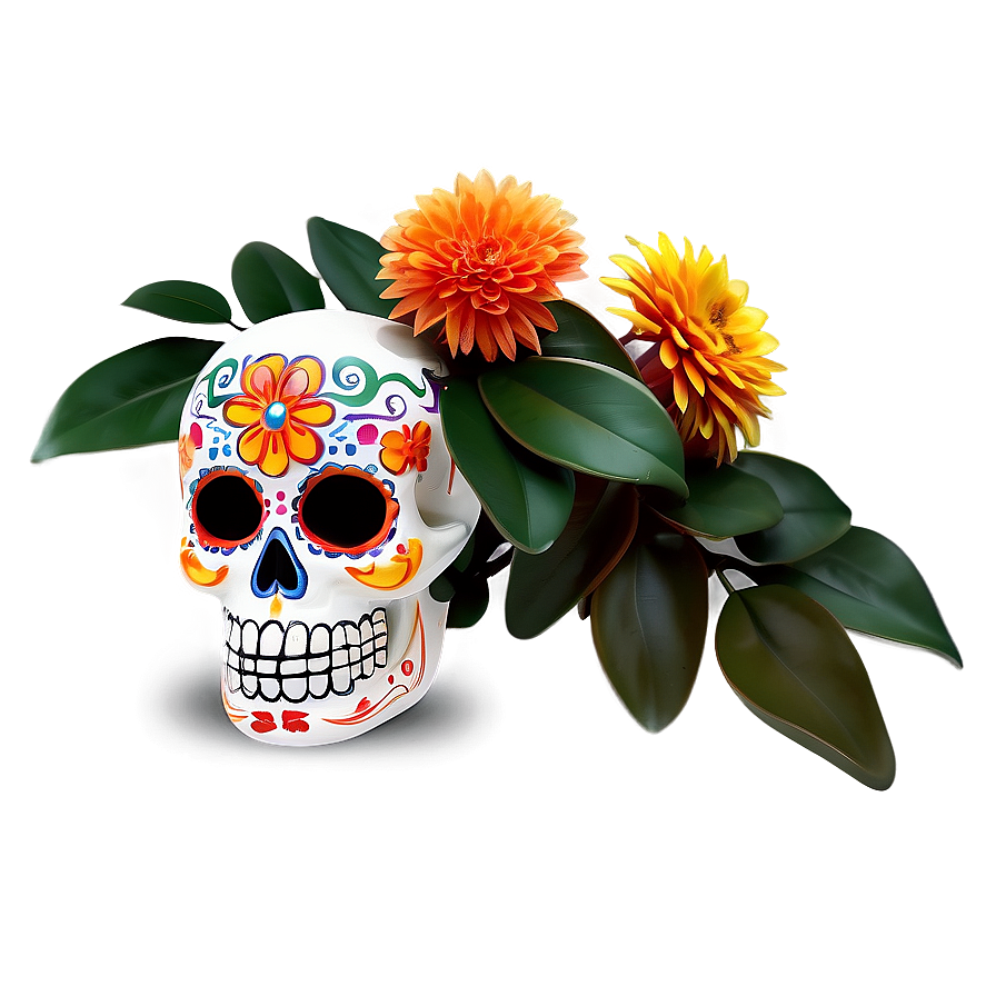 Dia De Los Muertos Floral Arrangements Png Ylm PNG