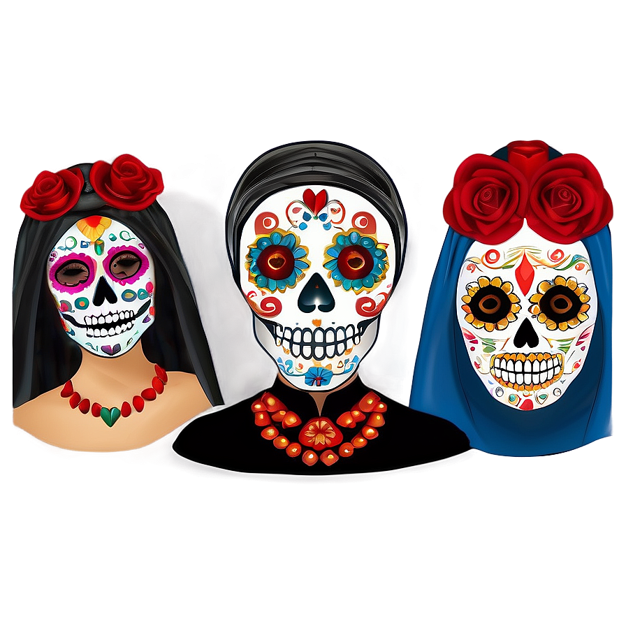 Dia De Los Muertos Historical Costumes Png 85 PNG