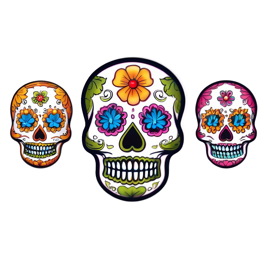 Dia De Los Muertos Inspired Artwork Png 44 PNG