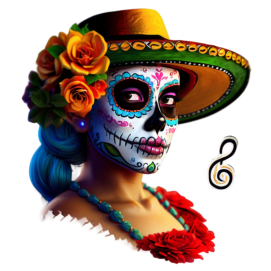 Dia De Los Muertos Music And Dance Png Lym87 PNG