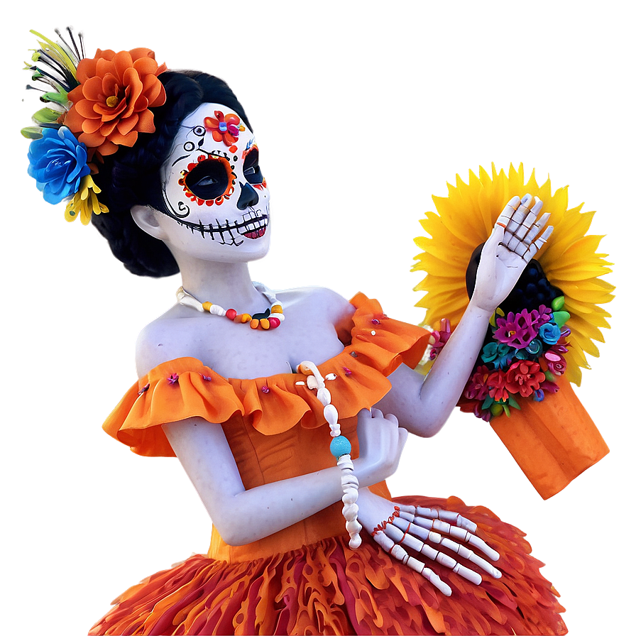 Dia De Los Muertos Street Festivities Png 06112024 PNG