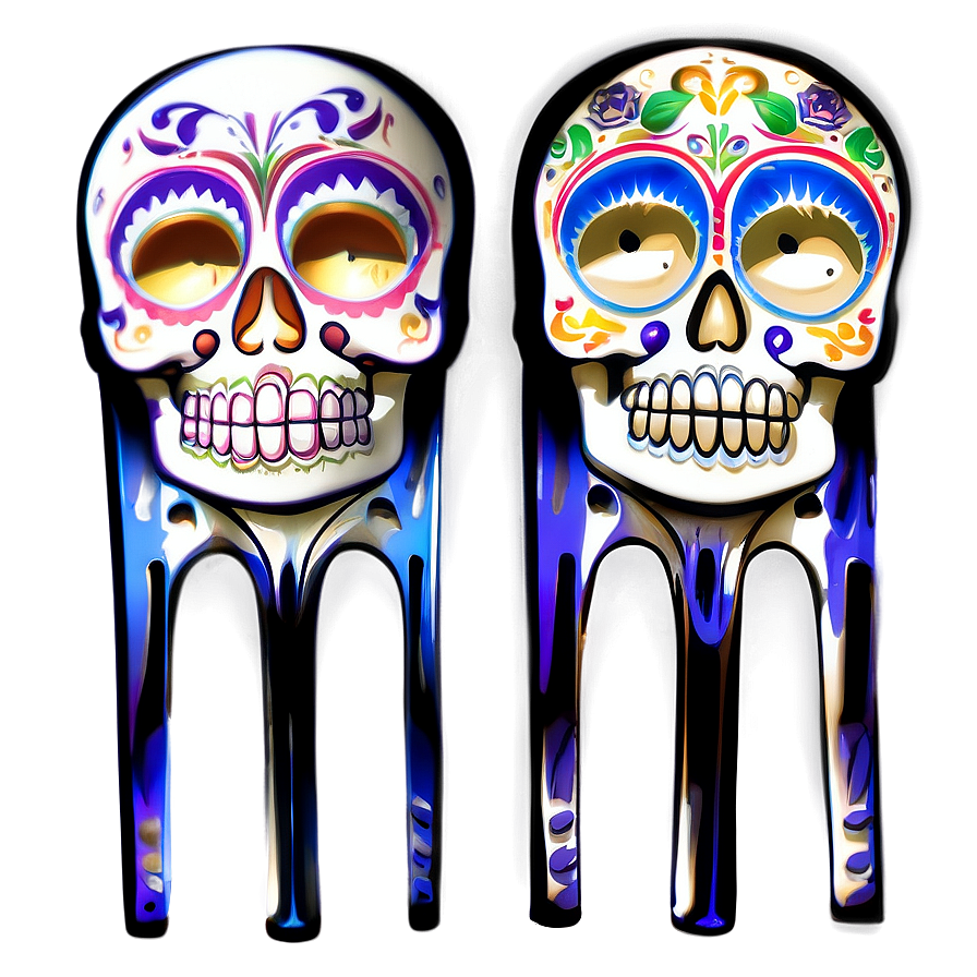 Dia De Los Muertos Symbolic Artifacts Png Quj66 PNG