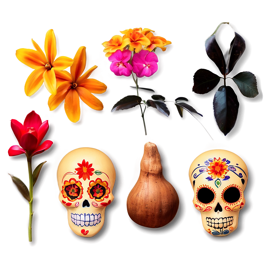 Dia De Los Muertos Symbolic Offerings Png Tbd PNG