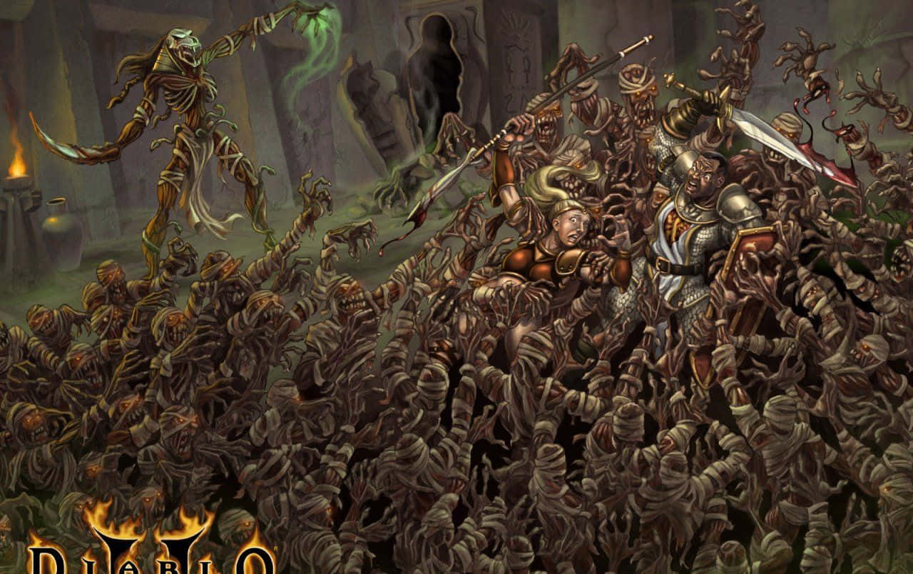 Stig op og besejr den mørke herre i 'Diablo 2'. Wallpaper