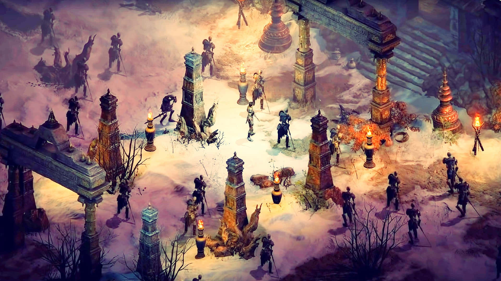 Conquer the evils of Hell in Diablo 2 Resurrected Wallpaper