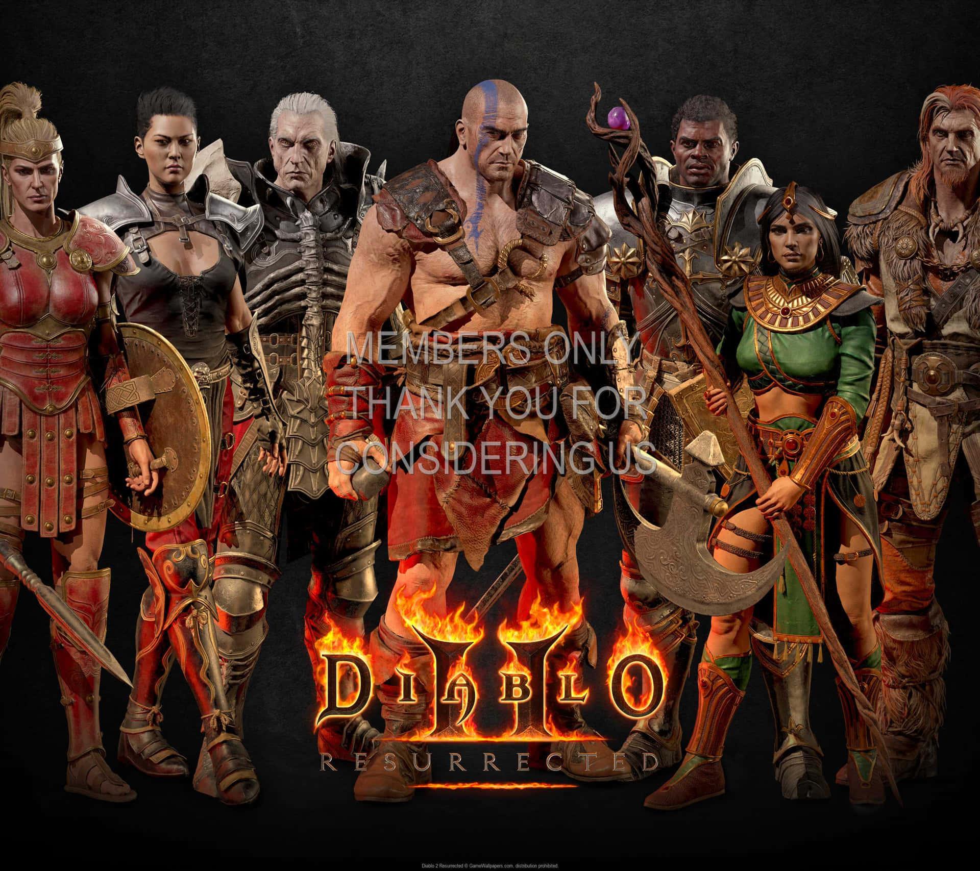 Join forces with your friends to conquer the new campaigns of Diablo 2 Resurrected! Wallpaper