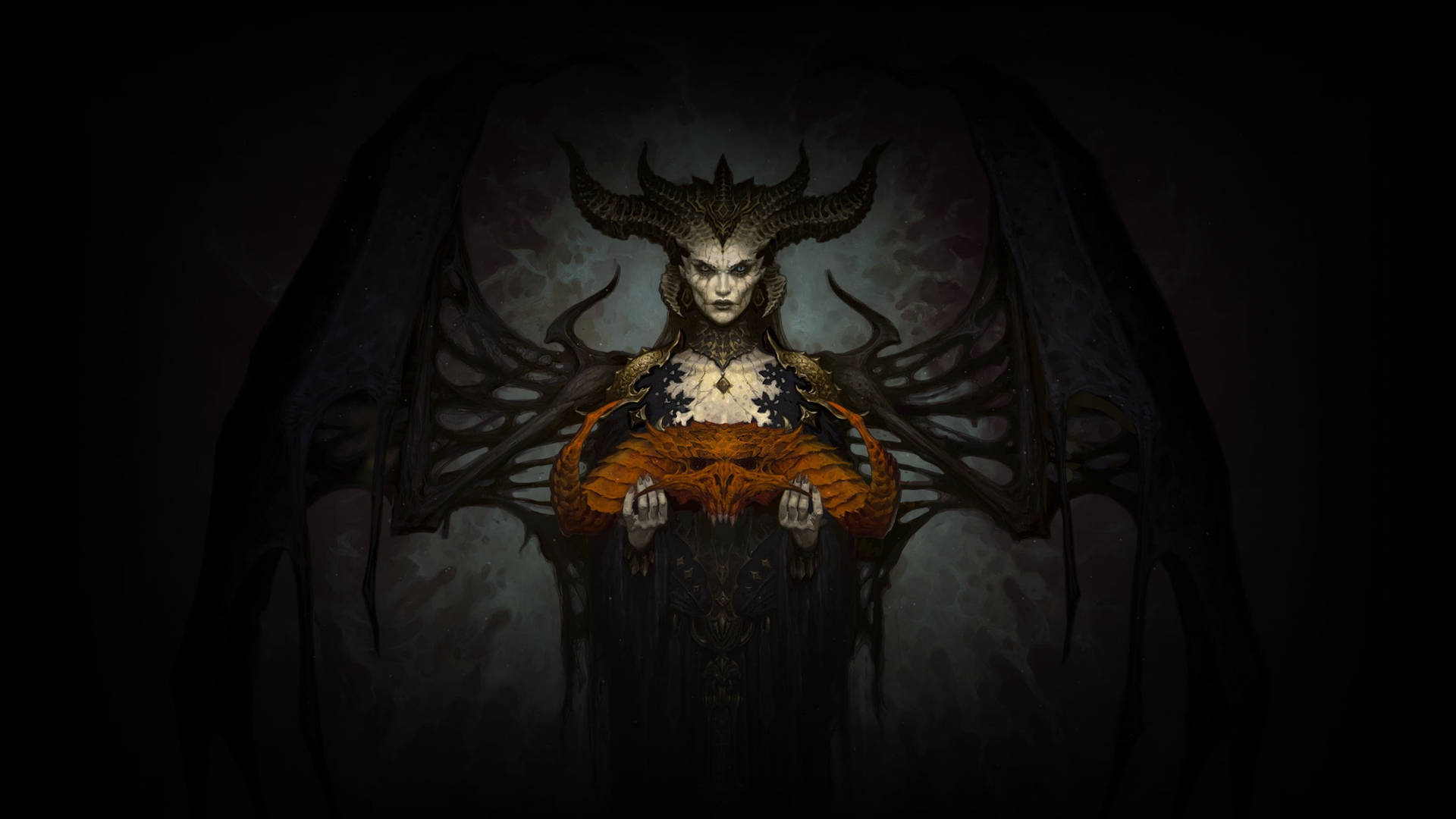 Diablo4 Lilith Röd Krona Wallpaper
