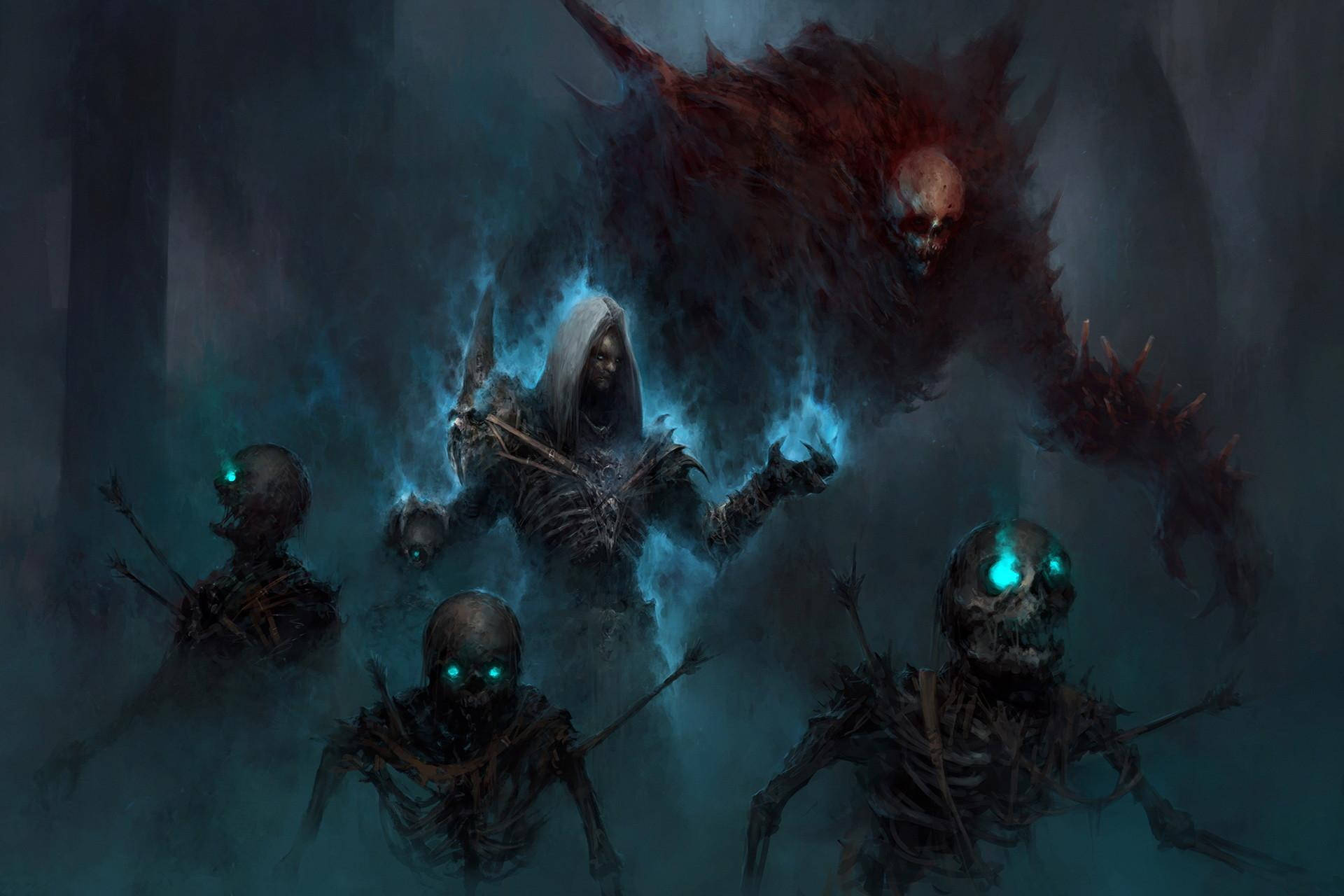 Diablo 4 Skeleton Monster Wallpaper