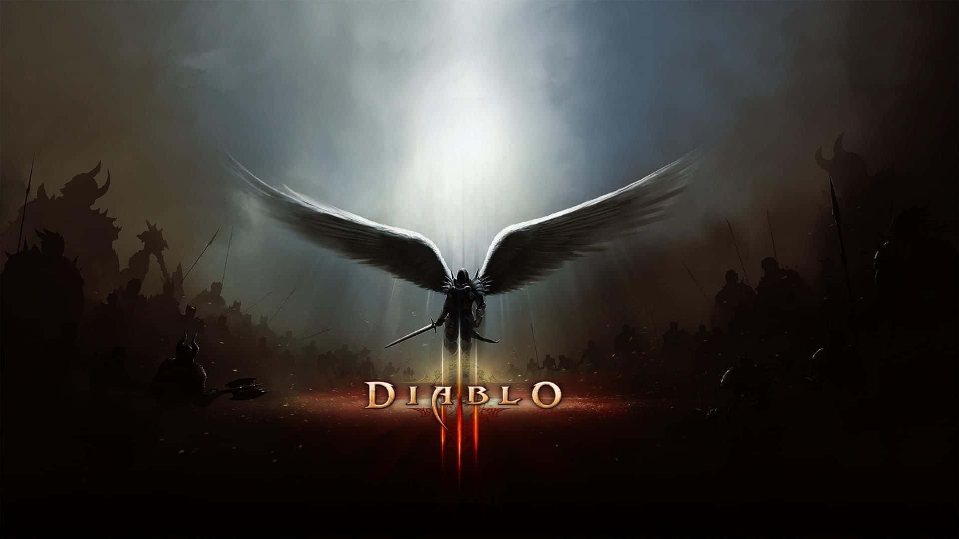 "Unleash the wrath of Diablo in 4K!" Wallpaper