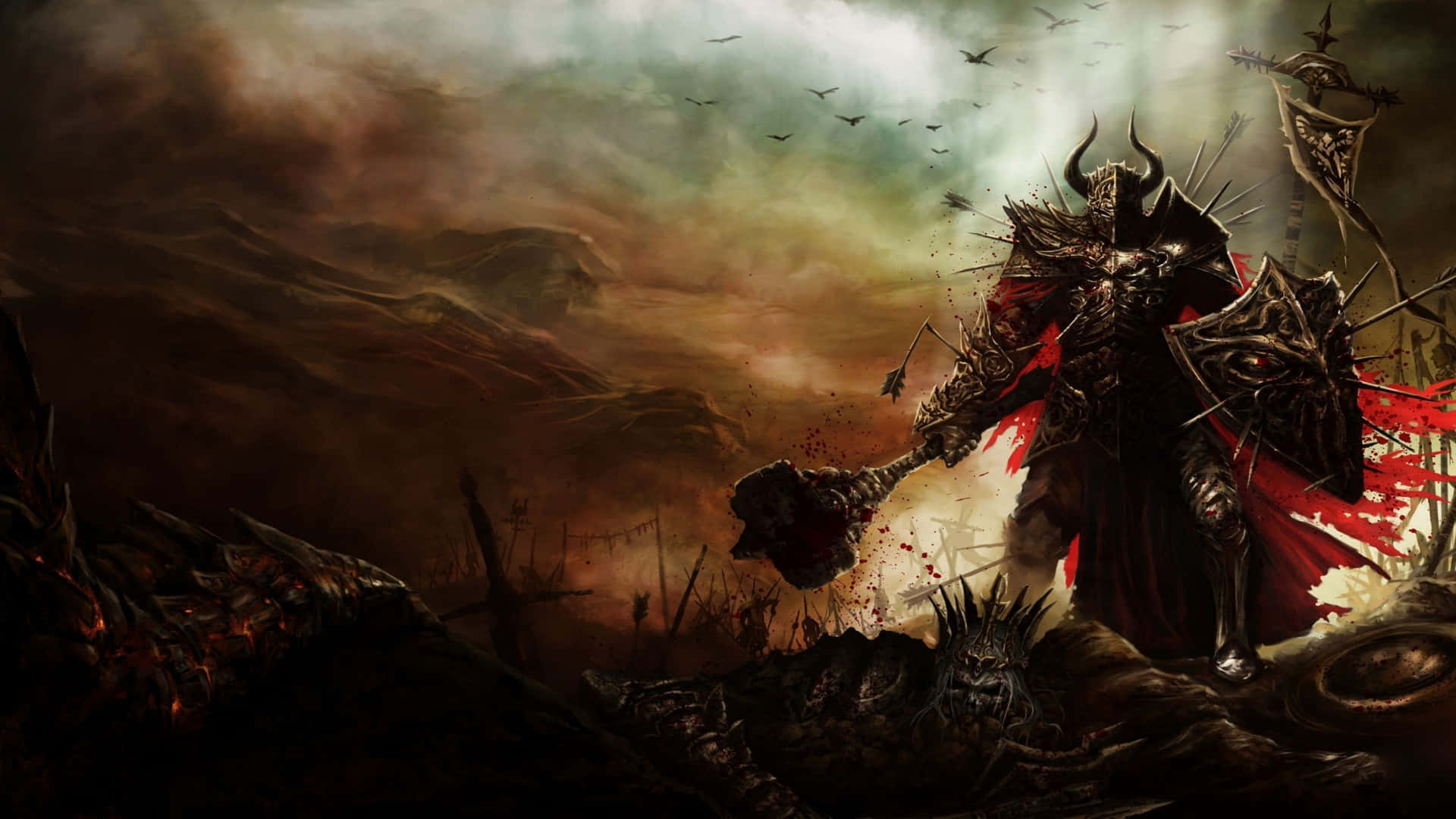 Billede Et Portal til den Kontroversielle Verden af Diablo 4K Wallpaper