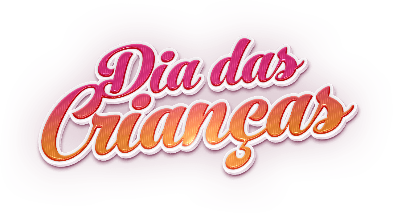 Diadas Criancas3 D Text Design PNG