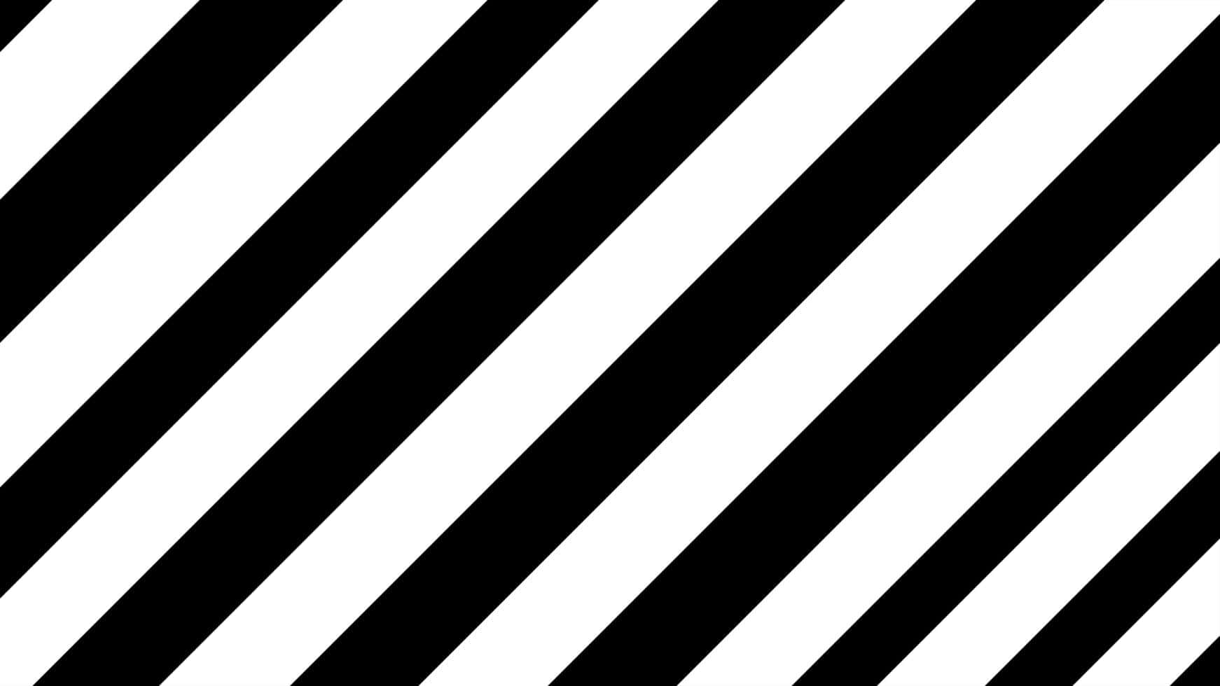 Diagonal Black White Stripes Pattern Wallpaper