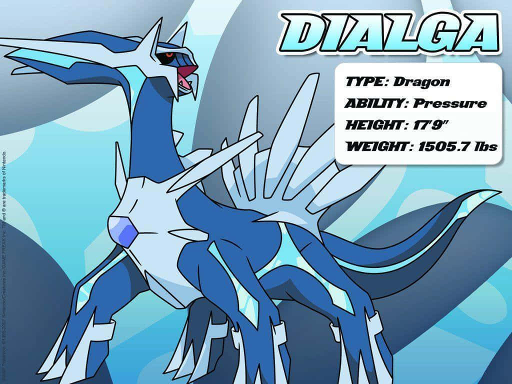 A Blue And White Pokemon With The Word Diag