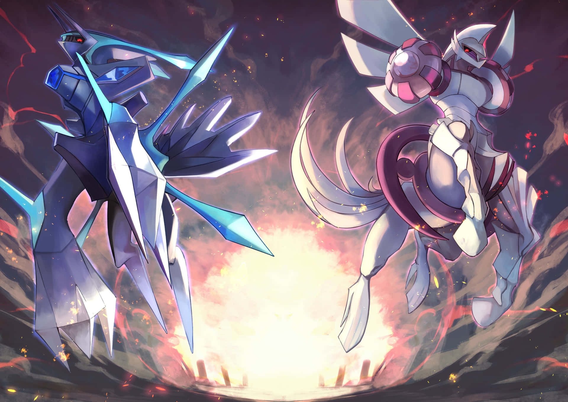 Download Take a journey through time and space with Dialga | Wallpapers.com