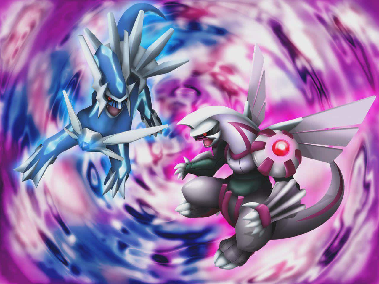 A powerful Dialga rages on in the depths of unknown land