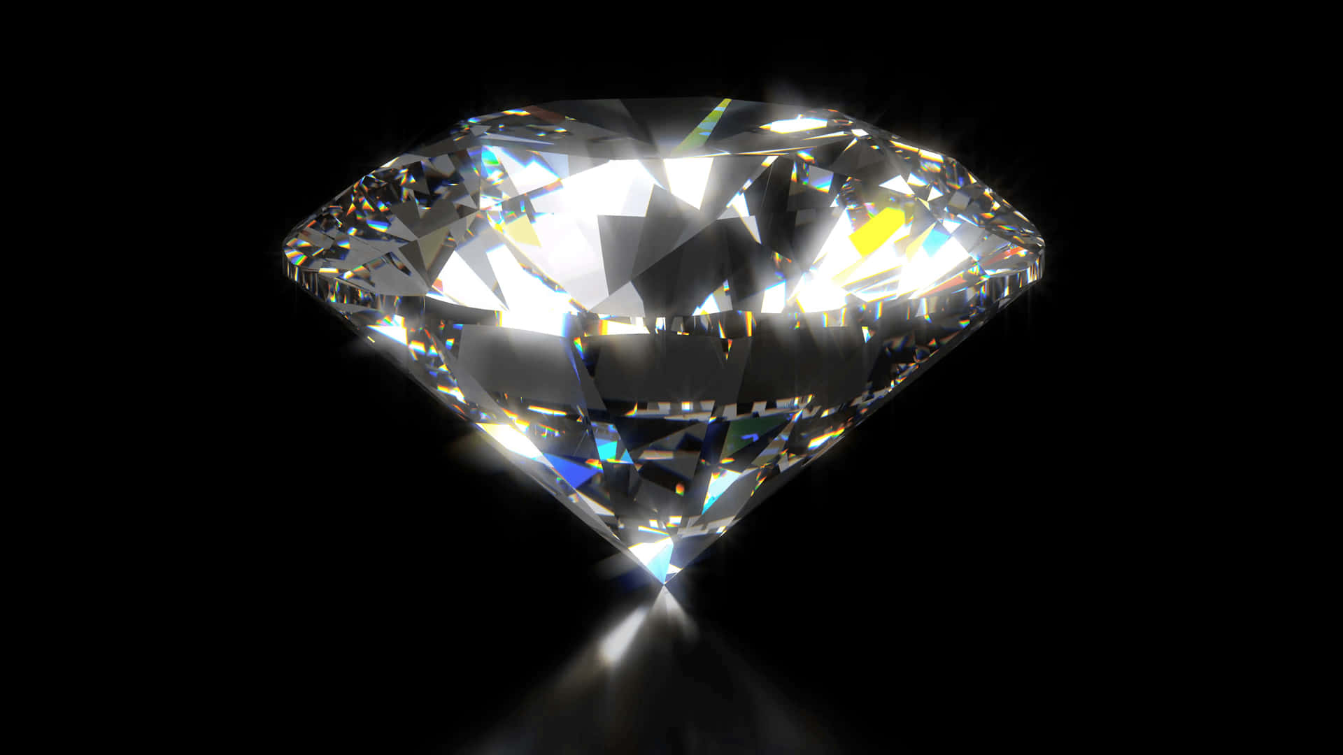 Einatemberaubender Diamant Glänzt Auf Einem Grauen Hintergrund Und Soll Dazu Dienen, Bewunderung Und Verblüffung Zu Wecken.