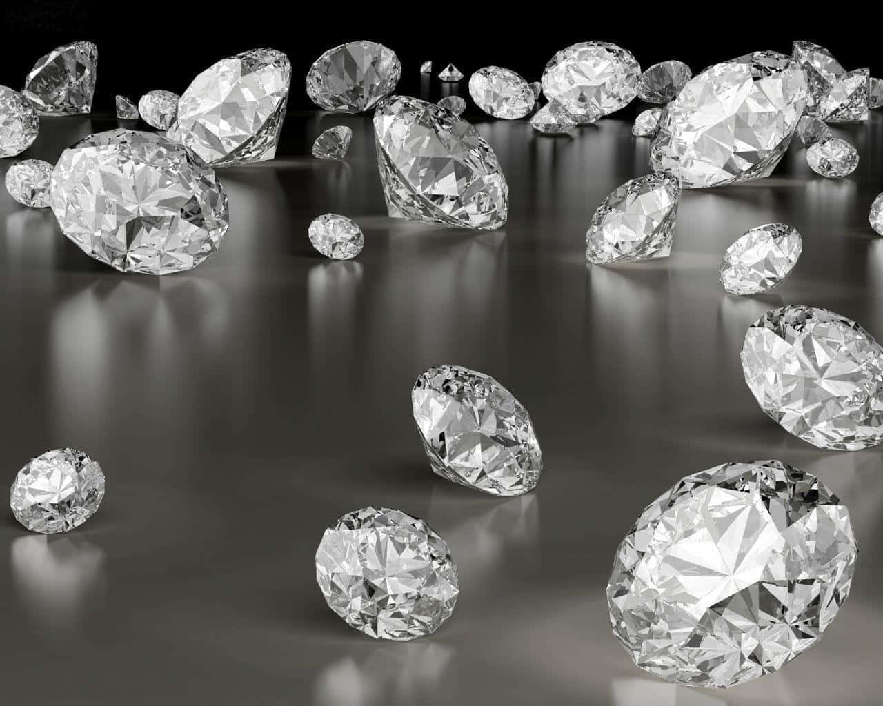 Einglamouröser Diamant-hintergrund, Der Wie Tausend Juwelen Funkelt.