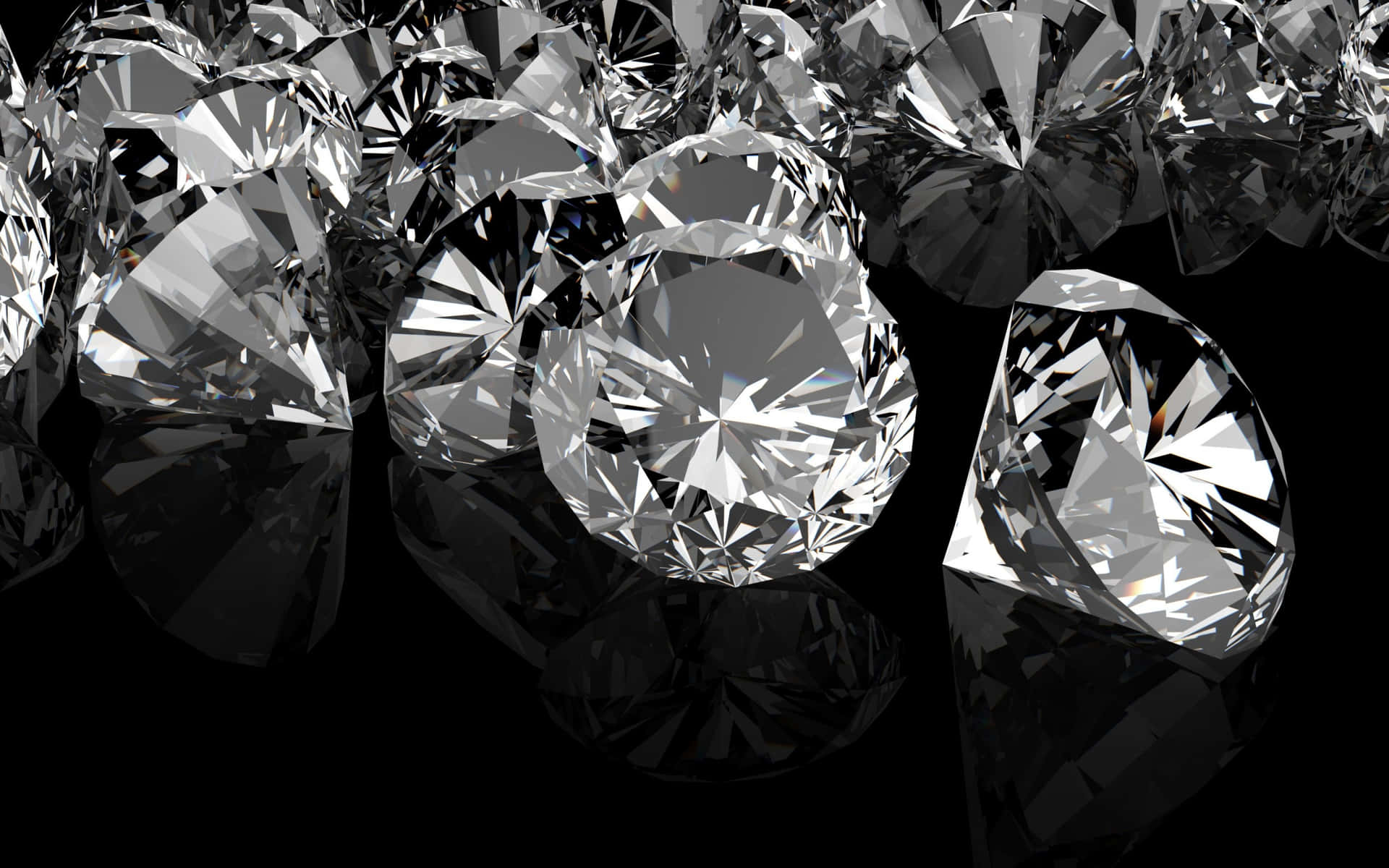 A bright, glimmering diamond shines against a grey background.