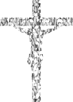 Diamond Cross Optical Illusion PNG