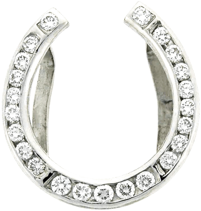 Diamond Hoop Earrings Silver PNG