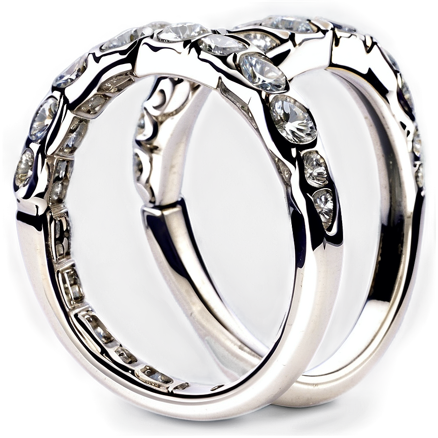 Diamond In Silver Band Png Wgj PNG