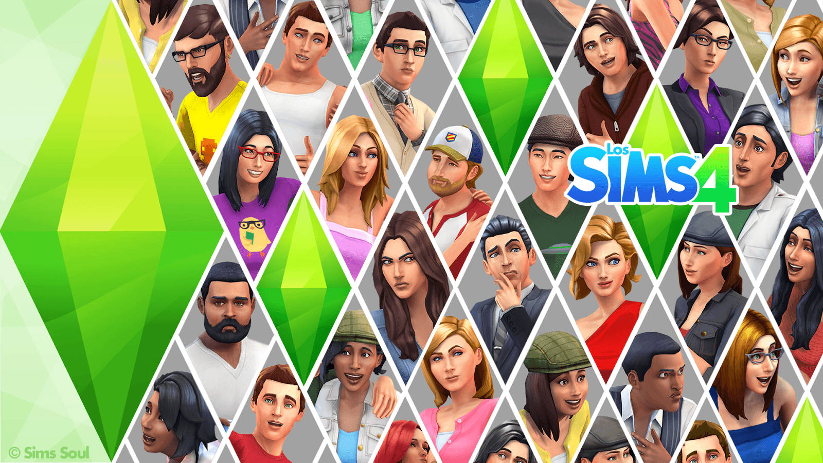 Diamantfoto Die Sims Wallpaper