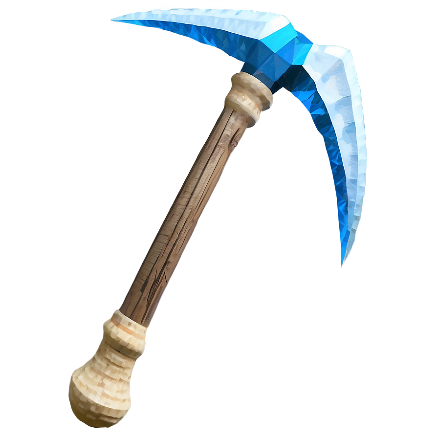 Diamond Pickaxe In Action Png 06122024 PNG