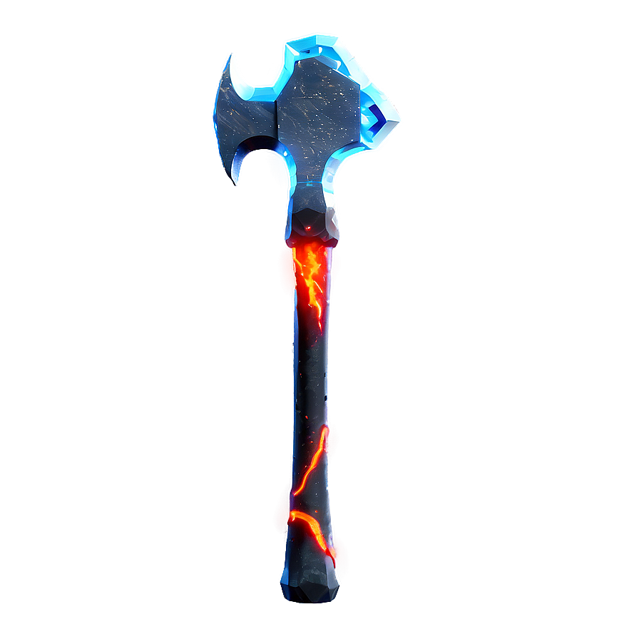 Diamond Pickaxe In Lava Png 70 PNG