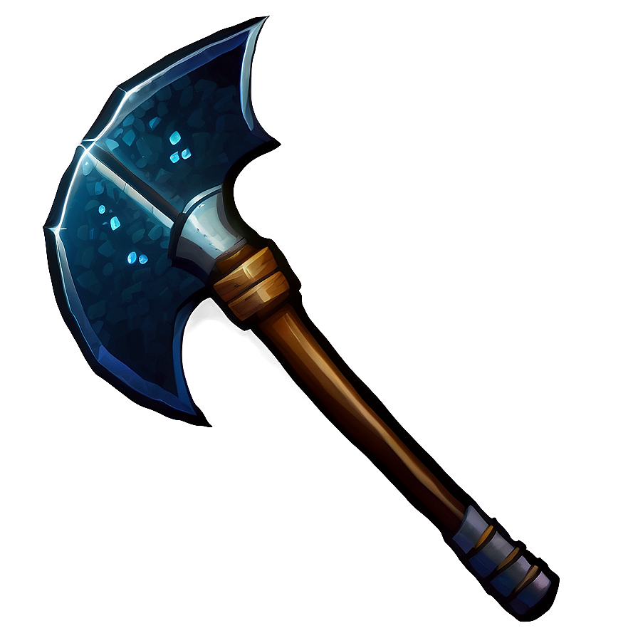 Diamond Pickaxe Under Moonlight Png Cgn69 PNG
