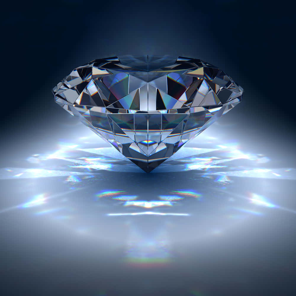 A Diamond Is Shown On A Dark Background