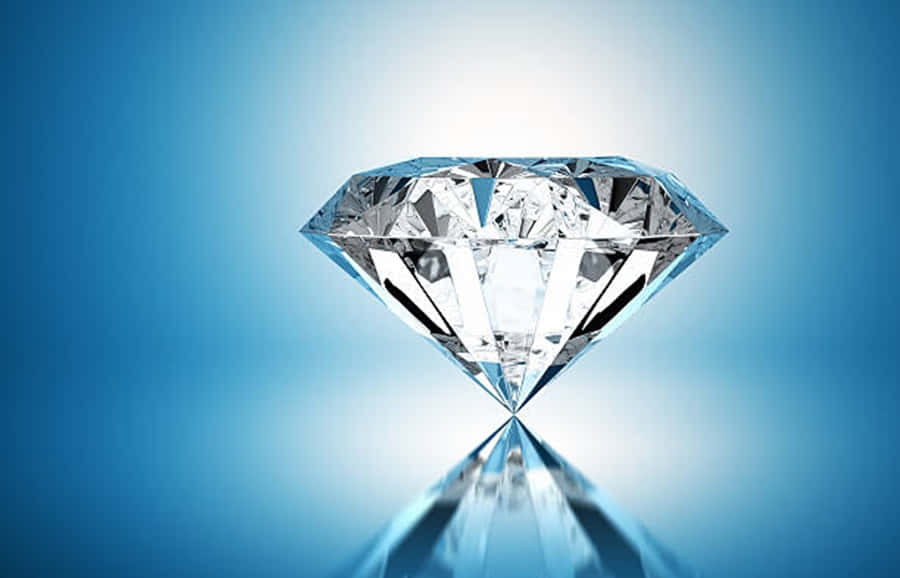 Close up of a sparkling diamond.