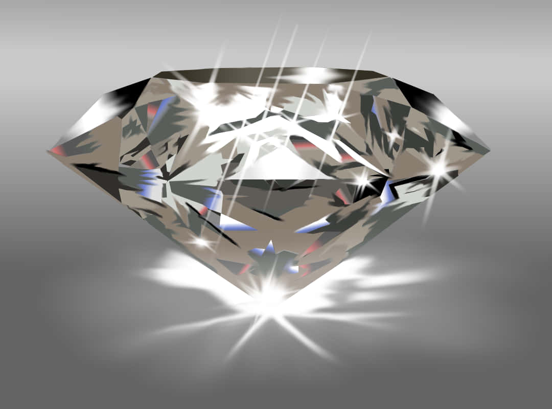 A Diamond With Light Shining On It