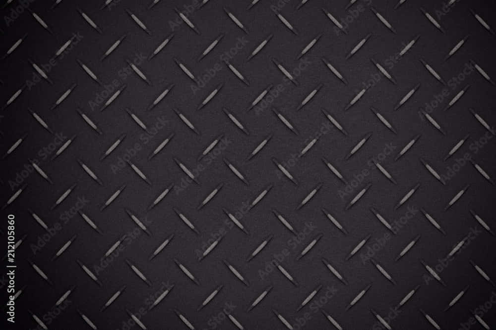 Diamond Plate Pattern On Black Background Wallpaper