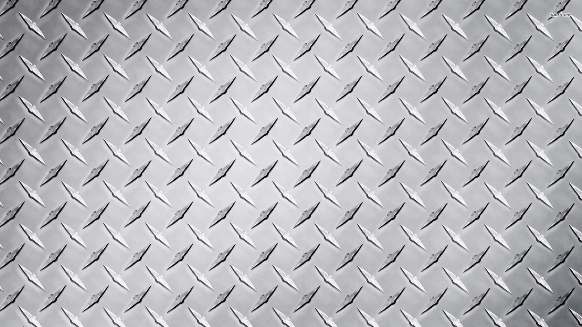 White Metal Diamond Plate Wallpaper