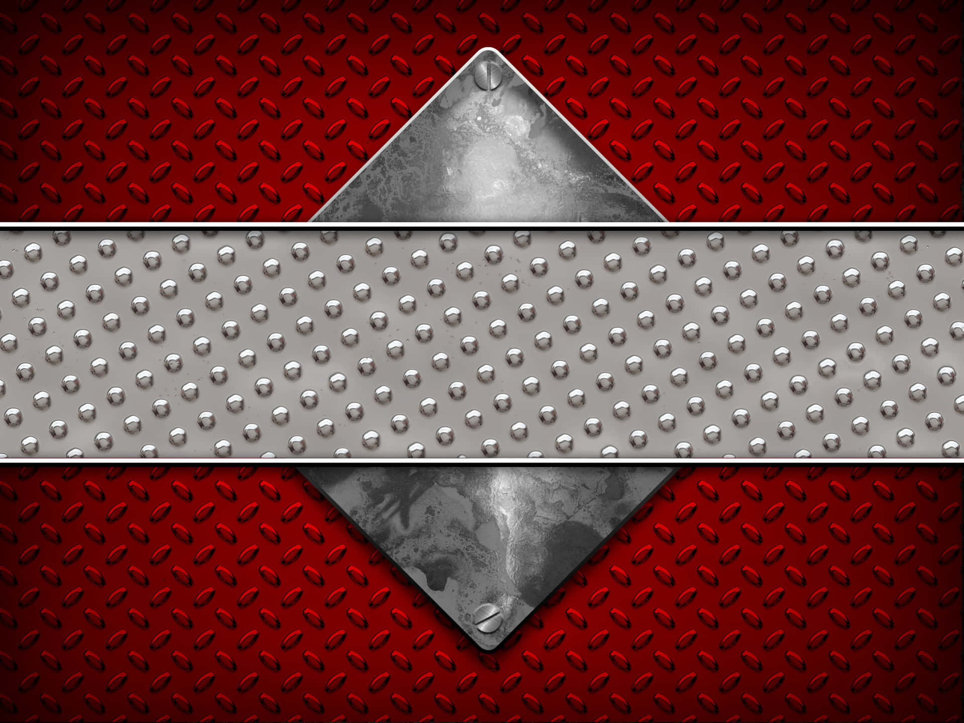 Shiny Diamond Plate Metal Background