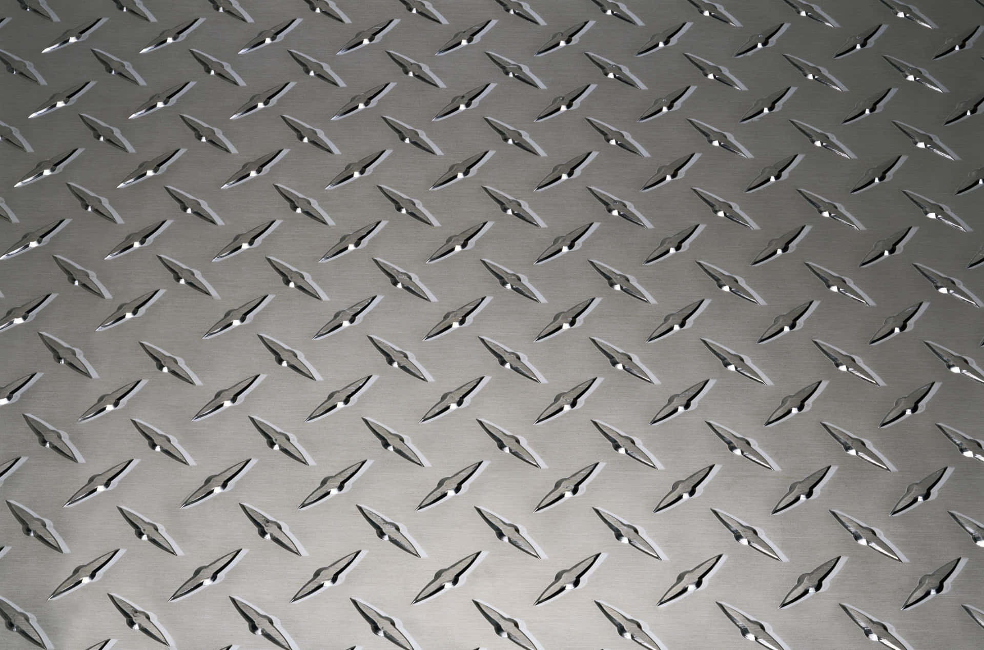 Realistic Diamond Plate Metal Texture used as a Background
