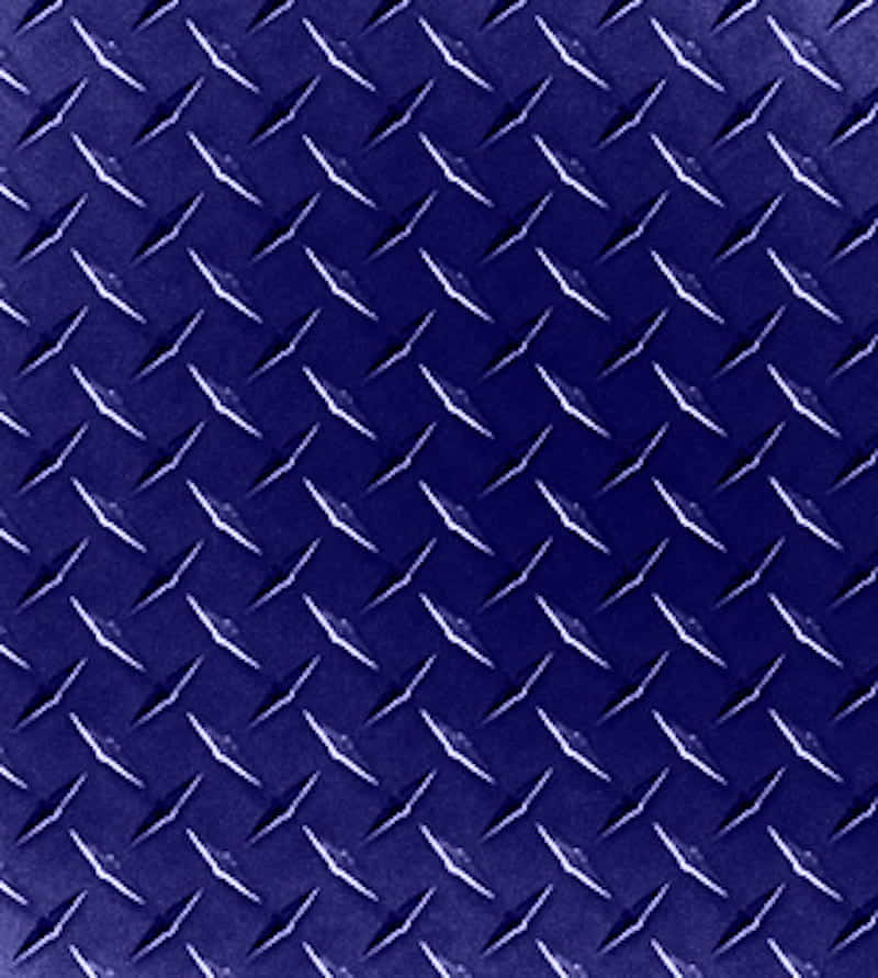Diamond Plate Blue Metal Design Wallpaper