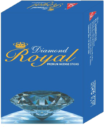 Diamond Royal Premium Incense Sticks Box PNG