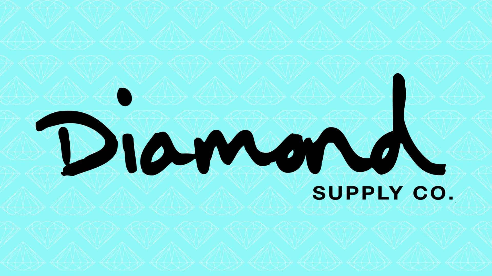 Fondoturquesa Con El Logo De Diamond Supply Co. Fondo de pantalla