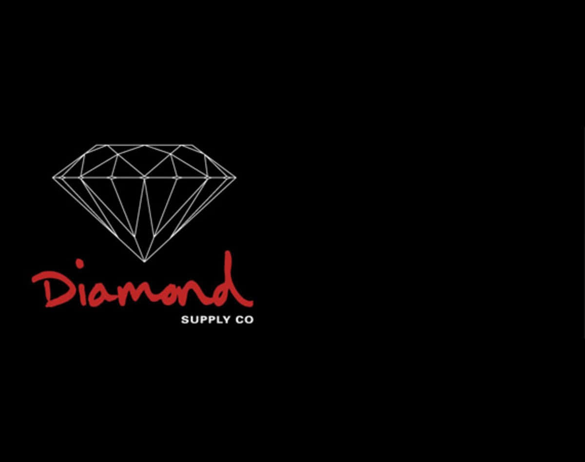 Et ikonisk logo fra mærket Diamond Supply Co., er spredt over denne tapet. Wallpaper