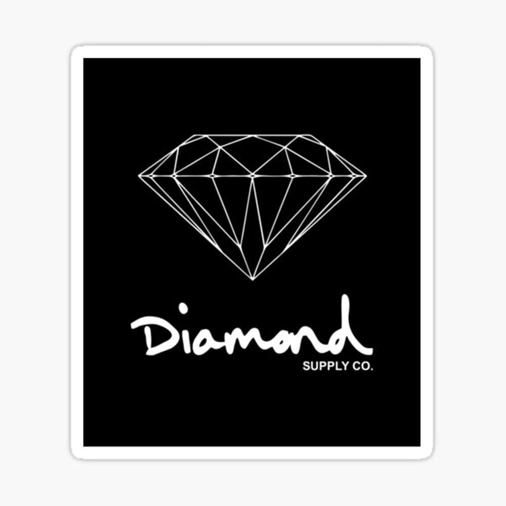 Gennemsigtig Diamond Supply Co Logo Tapet Wallpaper