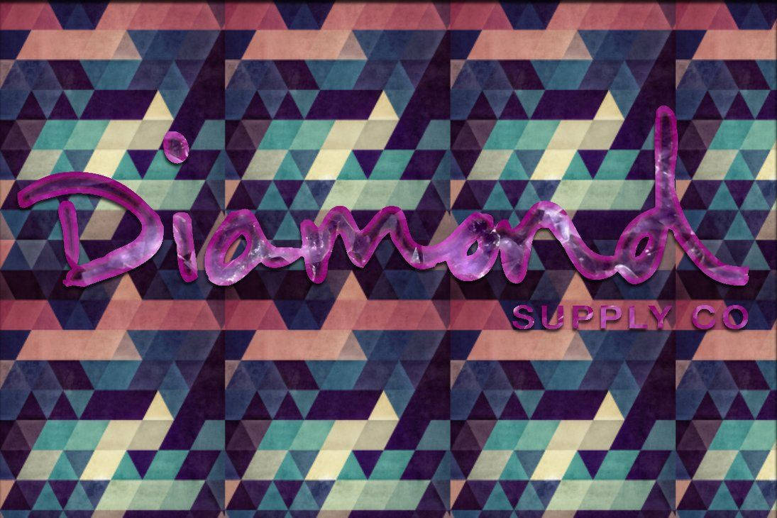 Diamond Supply Co Purple Logo Wallpaper