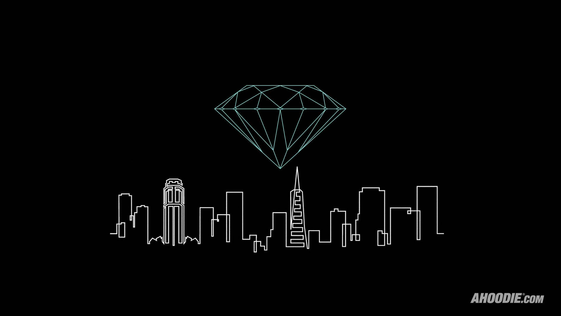 Diamondsupply Co Con Edificios. Fondo de pantalla