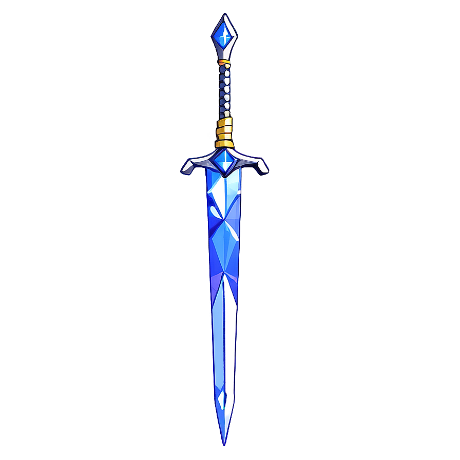 Diamond Sword With Crystal Handle Png Mlt50 PNG