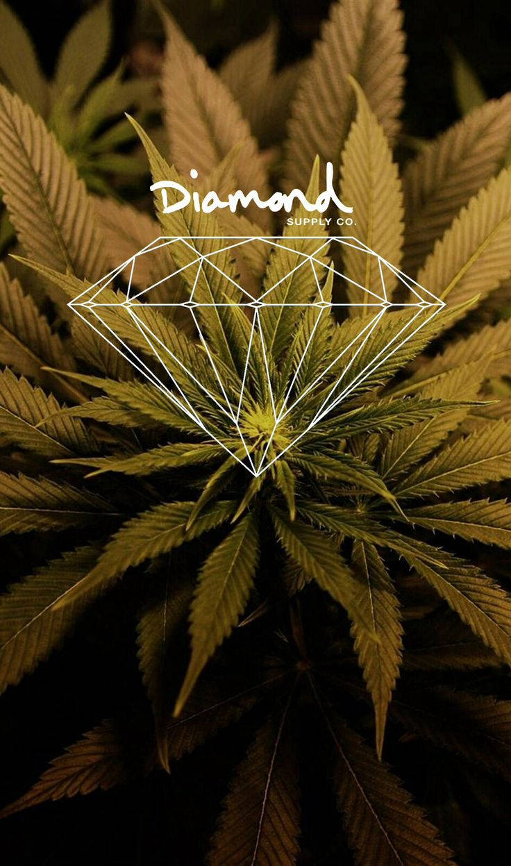 Diamond Weed For Iphone Screens Wallpaper